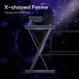L Shaped Gaming Desk - Black