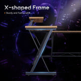 L Shaped Gaming Desk - Black