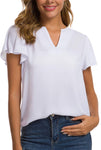 ACONIYA Women’s Ruffled V Neck Blouse