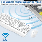 EDJO Wireless Keyboard and Mouse Combo