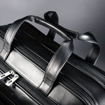 Samsonite Leather Expandable Briefcase - Black